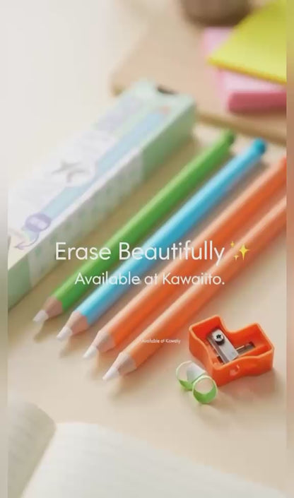 Pencil Eraser – Set of 3 with Sharpener